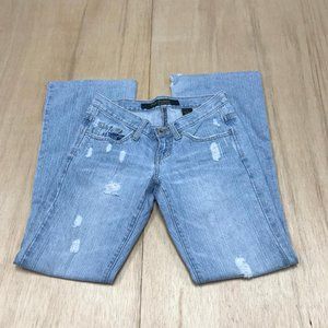 blue pointe women bootcut distressed jeans size 1